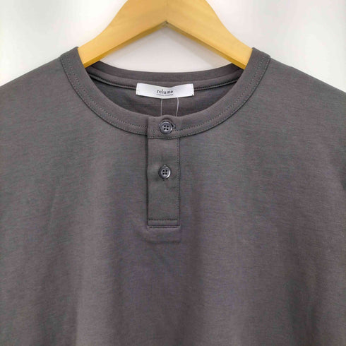 ジャーナルスタンダードレリューム JOURNAL STANDARD relume 25aw 50/-ポンチ 汗ジミ防止 ヘンリーネックT メンズ JPN:S