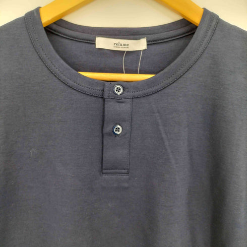 ジャーナルスタンダードレリューム JOURNAL STANDARD relume 25aw 50/-ポンチ 汗ジミ防止 ヘンリーネックT メンズ JPN:S