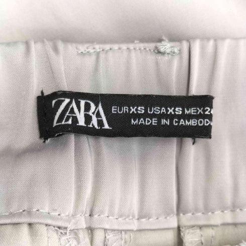 ザラ ZARA サテングレー カーゴパンツ レディース JPN:XS