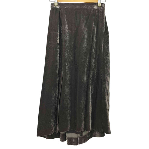 ヴィヴィアンウエストウッドレッドレーベル Vivienne Westwood RED LABEL ベルベット フロント スリット スカート レディース JPN:2