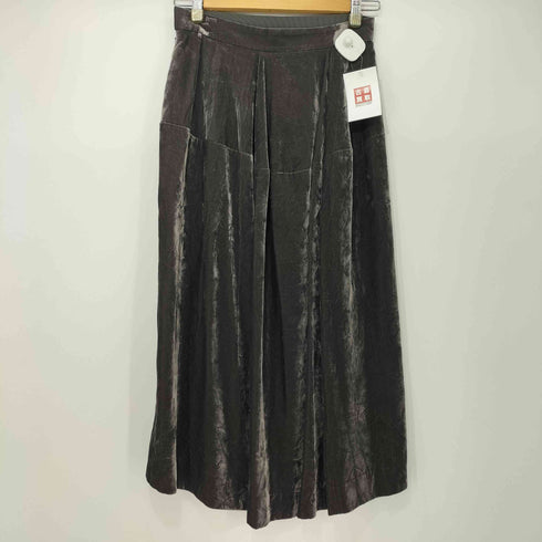 ヴィヴィアンウエストウッドレッドレーベル Vivienne Westwood RED LABEL ベルベット フロント スリット スカート レディース JPN:2