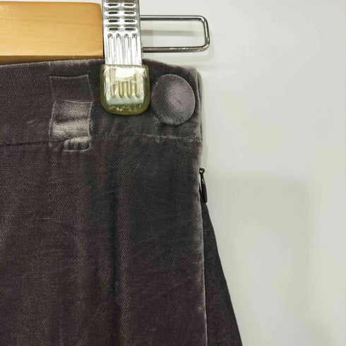 ヴィヴィアンウエストウッドレッドレーベル Vivienne Westwood RED LABEL ベルベット フロント スリット スカート レディース JPN:2