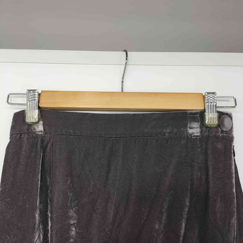 ヴィヴィアンウエストウッドレッドレーベル Vivienne Westwood RED LABEL ベルベット フロント スリット スカート レディース JPN:2