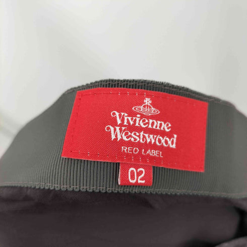 ヴィヴィアンウエストウッドレッドレーベル Vivienne Westwood RED LABEL ベルベット フロント スリット スカート レディース JPN:2