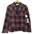ローブドシャンブルコムデギャルソン robe de chambre COMME des GARCONS ウール ツイード チェック 3B テーラード ジャケット レディース JPN:M