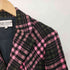 ローブドシャンブルコムデギャルソン robe de chambre COMME des GARCONS ウール ツイード チェック 3B テーラード ジャケット レディース JPN:M