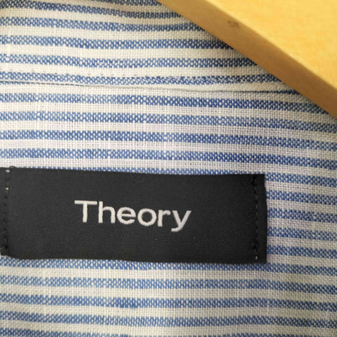セオリー theory リネンストライプシャツ メンズ M