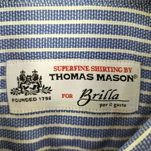 トーマスメイソン thomas mason Brilla per ill gusto ストライプシャツ メンズ 15 1/2