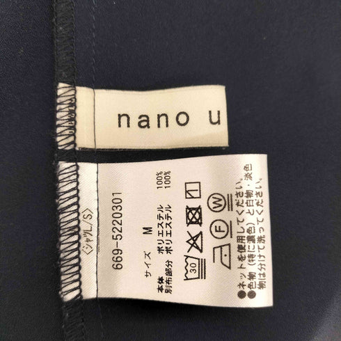 ナノユニバース NANO universe 25AW スタンドバイカラータックブラウス レディース JPN:M