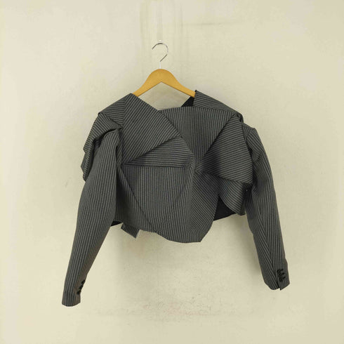 コムデギャルソン COMME des GARCONS AD2025 AW ソフトウールギャバジン変形ジャケット レディース S