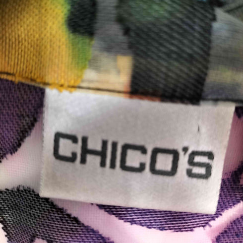 チコ CHICOS 総柄レギュラーカラーシアーシャツ レディース 0