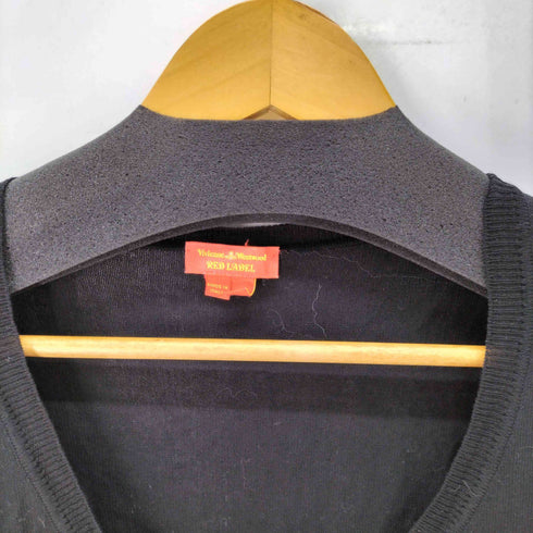 ヴィヴィアンウエストウッドレッドレーベル Vivienne Westwood RED LABEL コットン 半袖 カーディガン レディース import:L