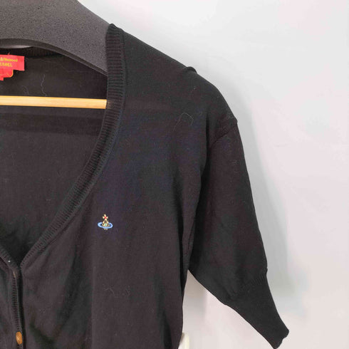 ヴィヴィアンウエストウッドレッドレーベル Vivienne Westwood RED LABEL コットン 半袖 カーディガン レディース import:L
