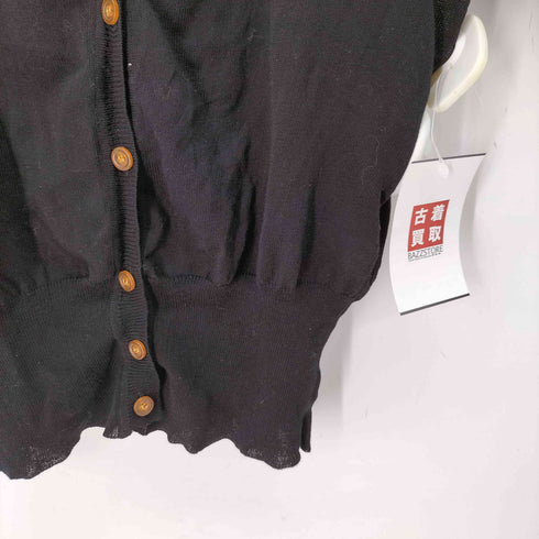 ヴィヴィアンウエストウッドレッドレーベル Vivienne Westwood RED LABEL コットン 半袖 カーディガン レディース import:L