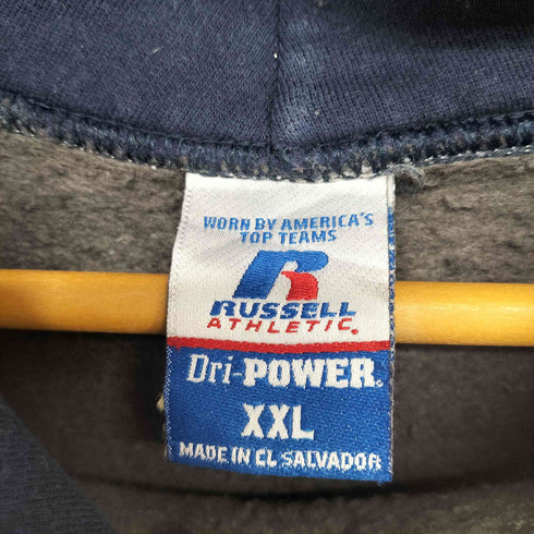 ラッセルアスレチック RUSSELL ATHLETIC 刺繍タグ Dri-POWER ロゴ刺繍プルオーバーパーカー メンズ XXL