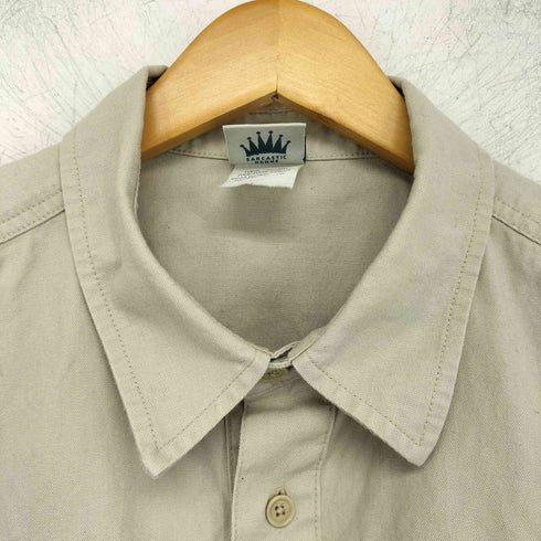 サキャスティック SARCASTIC homme 90s USA製 コットン ワークシャツ メンズ import:L