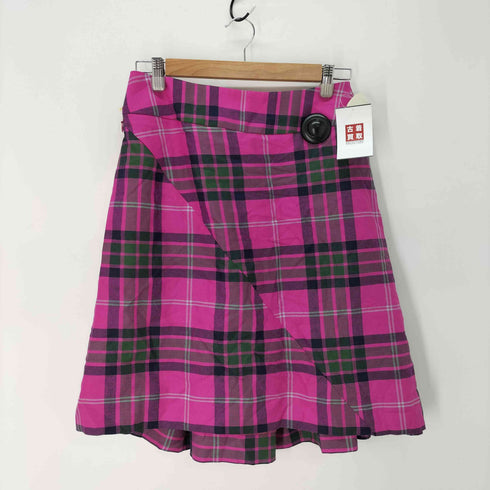 ヴィヴィアンウエストウッドレッドレーベル Vivienne Westwood RED LABEL 変形 タータンチェック スカート レディース 42