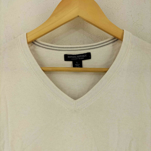 バナナリパブリック BANANA REPUBLIC silk × cotton × cashmere Vネックニット メンズ L
