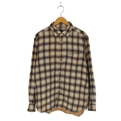 エーグル AIGLE オンブレチェックシャツ メンズ XL