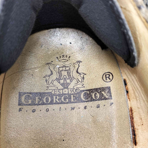 ジョージコックス GEORGE COX イングランド製 パイソン柄 ラバーソール ローファー メンズ 5