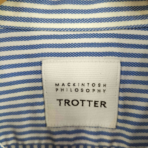 トロッターマッキントッシュフィロソフィー TROTTER MACKINTOSH PHILOSOPHY ストライプ柄 BDシャツ メンズ UK:40