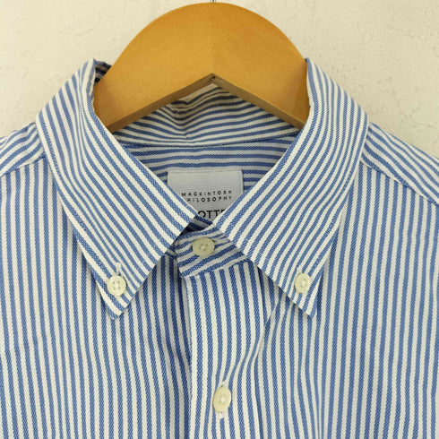 トロッターマッキントッシュフィロソフィー TROTTER MACKINTOSH PHILOSOPHY ストライプ柄 BDシャツ メンズ UK:40