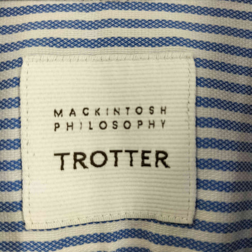 トロッターマッキントッシュフィロソフィー TROTTER MACKINTOSH PHILOSOPHY ストライプ柄 BDシャツ メンズ UK:40