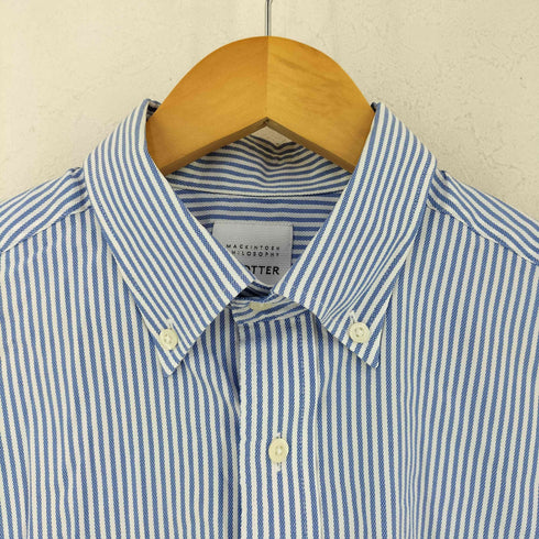 トロッターマッキントッシュフィロソフィー TROTTER MACKINTOSH PHILOSOPHY ストライプ柄 BDシャツ メンズ UK:40