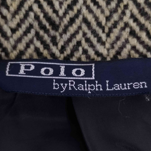 ポロバイラルフローレン Polo by RALPH LAUREN ウール100% ヘリンボーン 3Bテーラードジャケット メンズ C96-W86-T175 AB6
