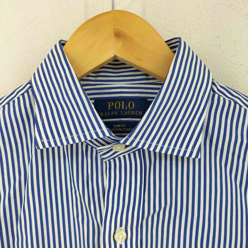 ポロラルフローレン POLO RALPH LAUREN slim fit ポニー刺繍 ストライプ柄 シャツ メンズ import:S