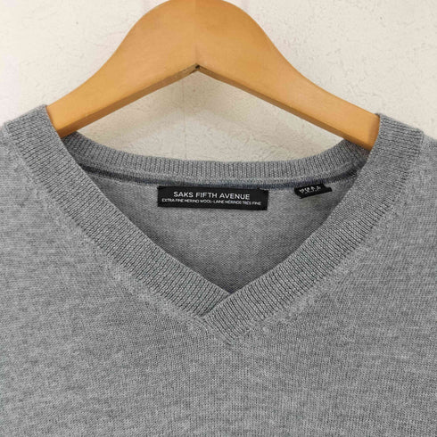 サックスフィフスアベニュー SAKS FIFTH AVENUE Vネックニット メンズ L