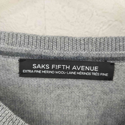 サックスフィフスアベニュー SAKS FIFTH AVENUE Vネックニット メンズ L