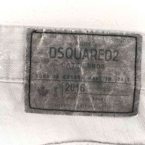 ディースクエアード DSQUARED2 CATEN BROS ダメージ加工 ボタンフライ スキニー デニムパンツ メンズ 48