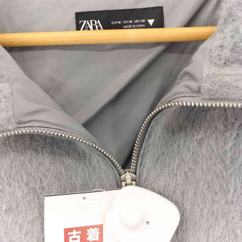 ザラ ZARA フェイクファー ハーフジップベスト レディース import:M