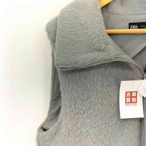 ザラ ZARA フェイクファー ハーフジップベスト レディース import:M