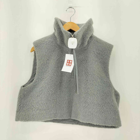 ザラ ZARA フェイクファー ハーフジップベスト レディース import:M