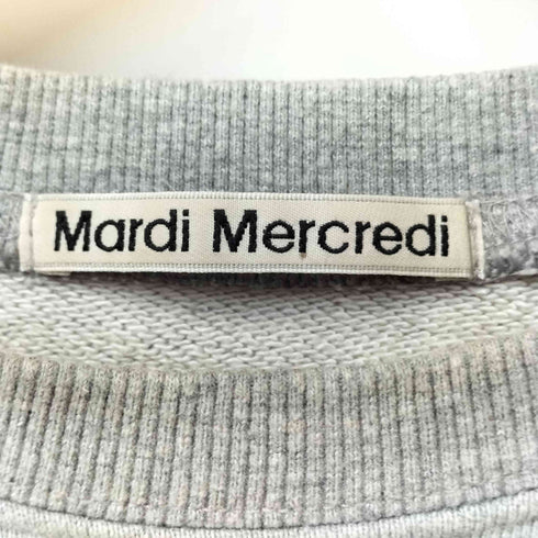 マルディメクルディ Mardi Mercredi フロントロゴプリント クルーネックスウェット レディース