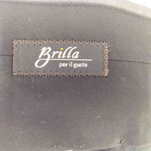 ブリッラペルイルグースト BRILLA per il gusto ウィンドウペーン ウールスラックス メンズ 48