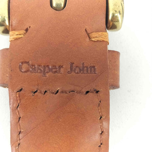 キャスパージョン CASPER JOHN 編み込み レザーベルト メンズ