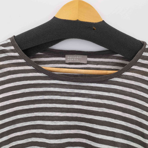 マーガレットハウエル MARGARET HOWELL LINEN STRIPE JERSEY レディース JPN:2
