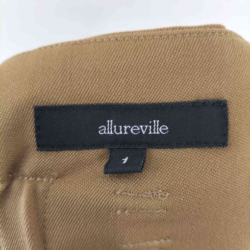 アルアバイル allureville ハイウエストコットンテーパードパンツ レディース 1