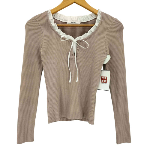 スナイデル snidel 25aw フリルドッキングニットプルオーバー レディース ONE SIZE