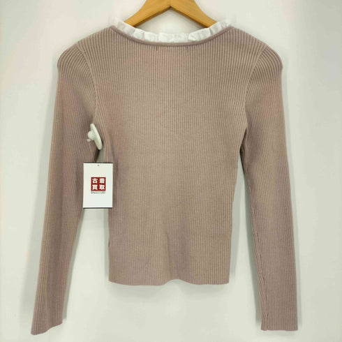 スナイデル snidel 25aw フリルドッキングニットプルオーバー レディース ONE SIZE