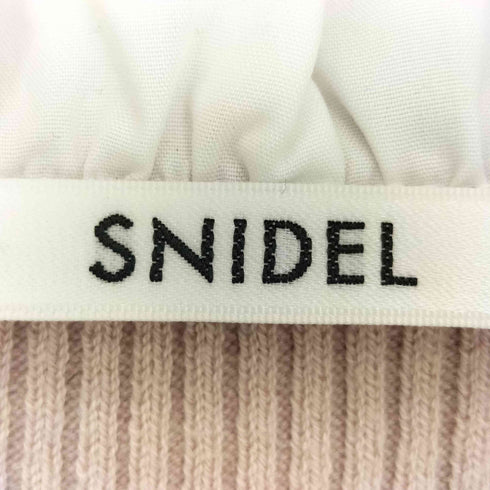 スナイデル snidel 25aw フリルドッキングニットプルオーバー レディース ONE SIZE