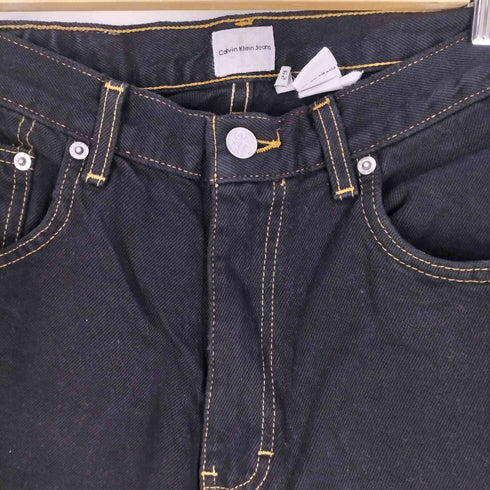 カルバンクラインジーンズ Calvin Klein Jeans 90S~00S USA製 後染めブラック テーパードデニム メンズ 29inch