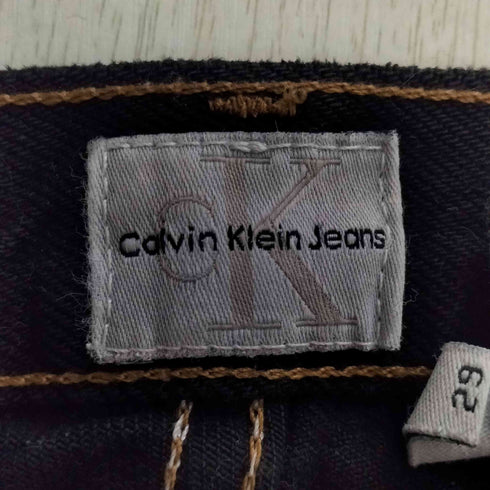 カルバンクラインジーンズ Calvin Klein Jeans 90S~00S USA製 後染めブラック テーパードデニム メンズ 29inch