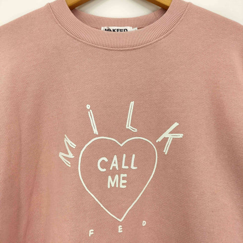 ミルクフェド MILKFED. 24aw CALL ME SWEAT TOP レディース JPN:L