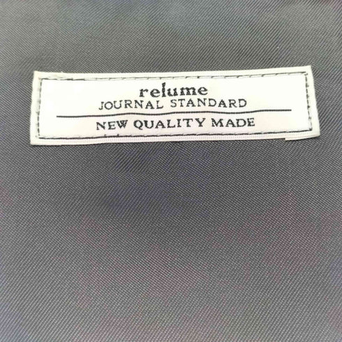 ジャーナルスタンダードレリューム JOURNAL STANDARD relume ヘリンボーン 中綿ノーカラーベスト メンズ JPN:M