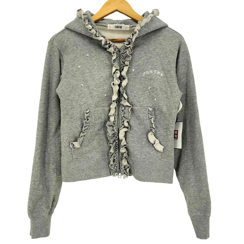ファーファー furfur 26ss フリルジップアップフーディー レディース ONE SIZE