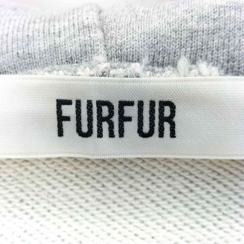 ファーファー furfur 26ss フリルジップアップフーディー レディース ONE SIZE